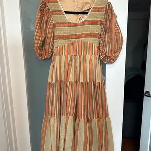 Puff sleeve Vintage Dress